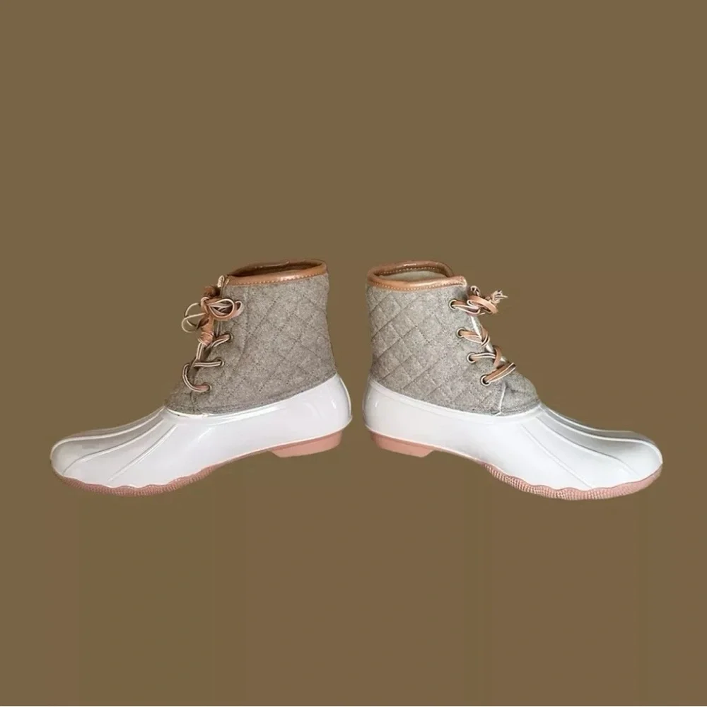 Duck Boots Seven 7 Quilted Goose Wool Duck Boots Beige Women’s 9